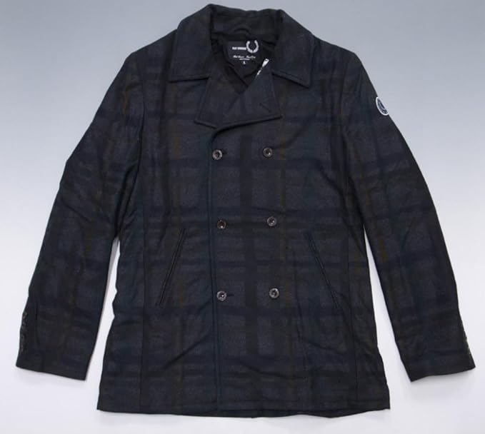 Amazon Raf Simons Fred Perry フレッドペリー チェック柄ウールピーコート Lサイズ トレーナー パーカー 通販