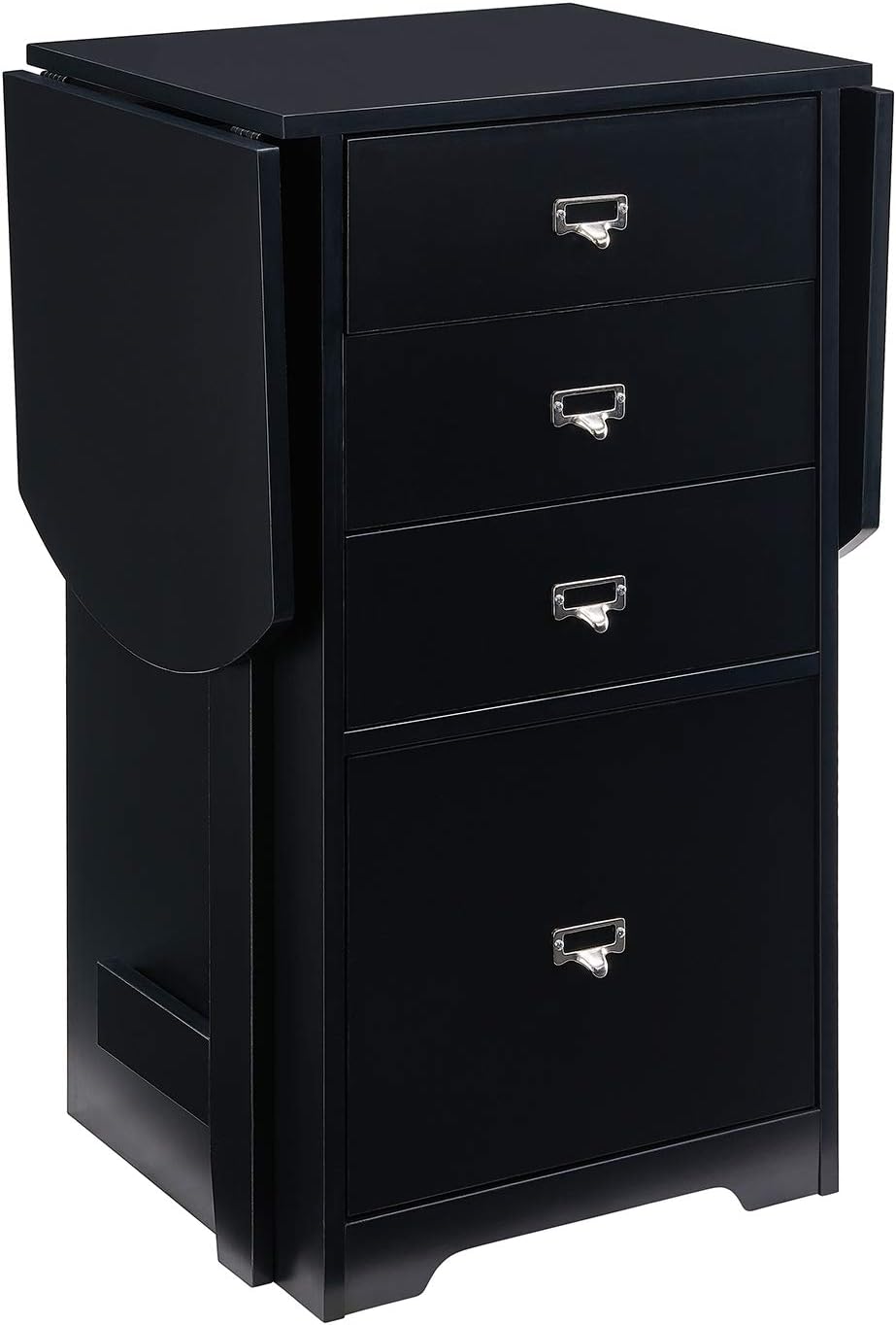 Southern Enterprises Jeannie Organizer and Craft Desk, Black