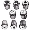 findmall 8Pcs ER32 Collet Common Size 1/8", 3/16", 1/4", 5/16", 3/8", 1/2", 5/8", 3/4" Fit for CNC Engraving Machine
