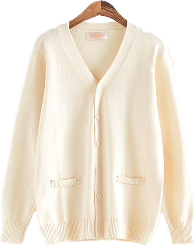 Womens Knitting Cardigan Sweater Japanese School Uniform (Asian Size