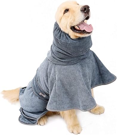dog robe towel