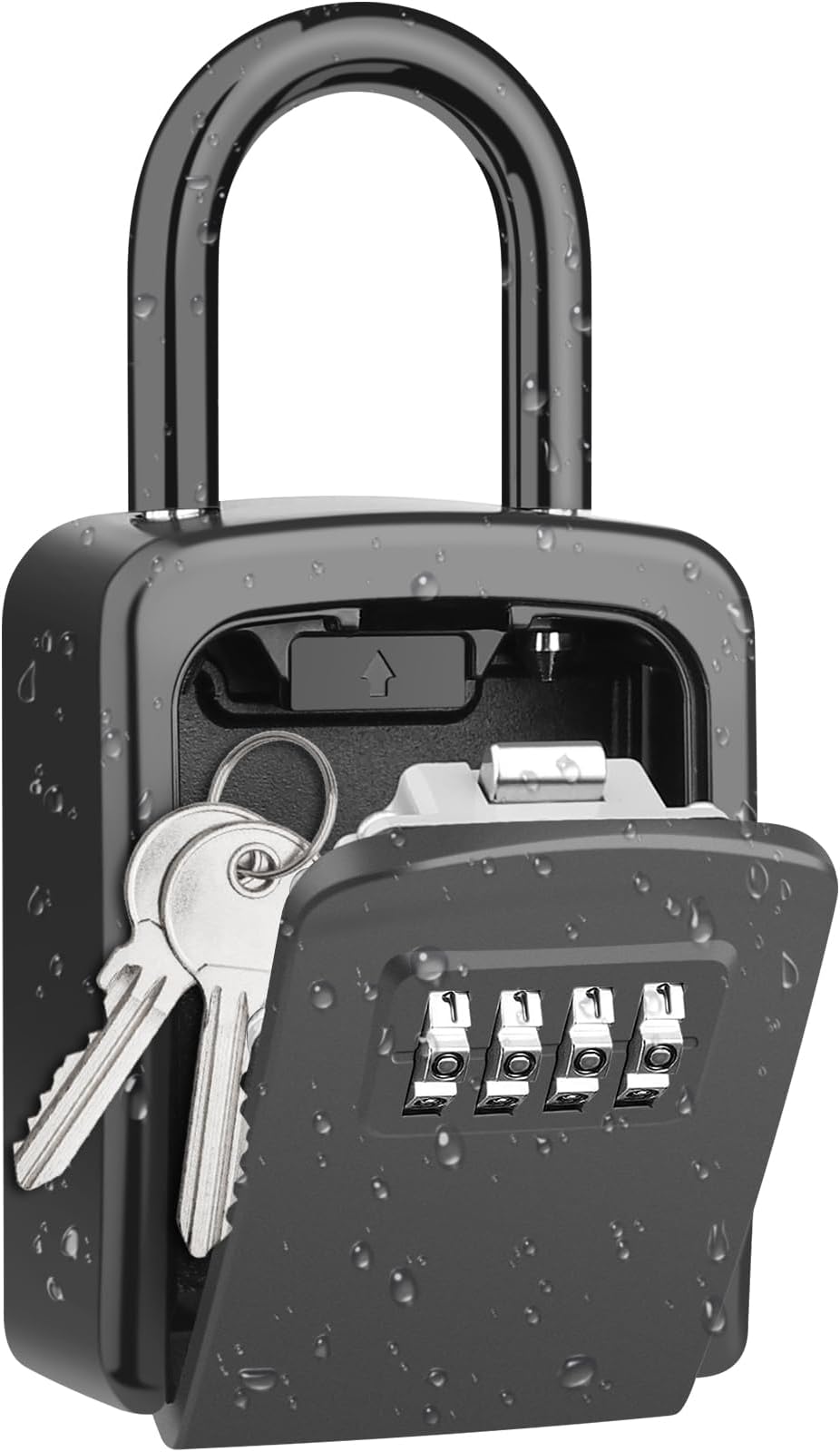 Diyife Key Safe Weatherproof Lock Box 4-Digit Combination Outdoor Key Storage