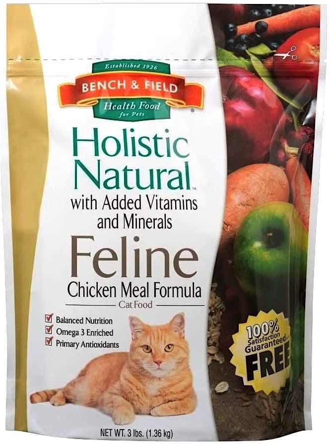 Bench & Field Holistic Natural Premium Adult Dry Cat Food, Chicken Meal