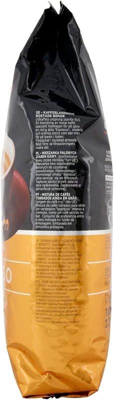 Cafè Corsini Espresso en grano, 1kg. Selección de granos de café para una mezcla de sabor intenso y cremoso