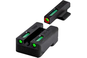 Truglo TFX PRO Handgun Sight, Glowing Shock Proof Tritium and Fiber Optic Night Sight for Handguns, Compact, Durable, and Snag Free Sight