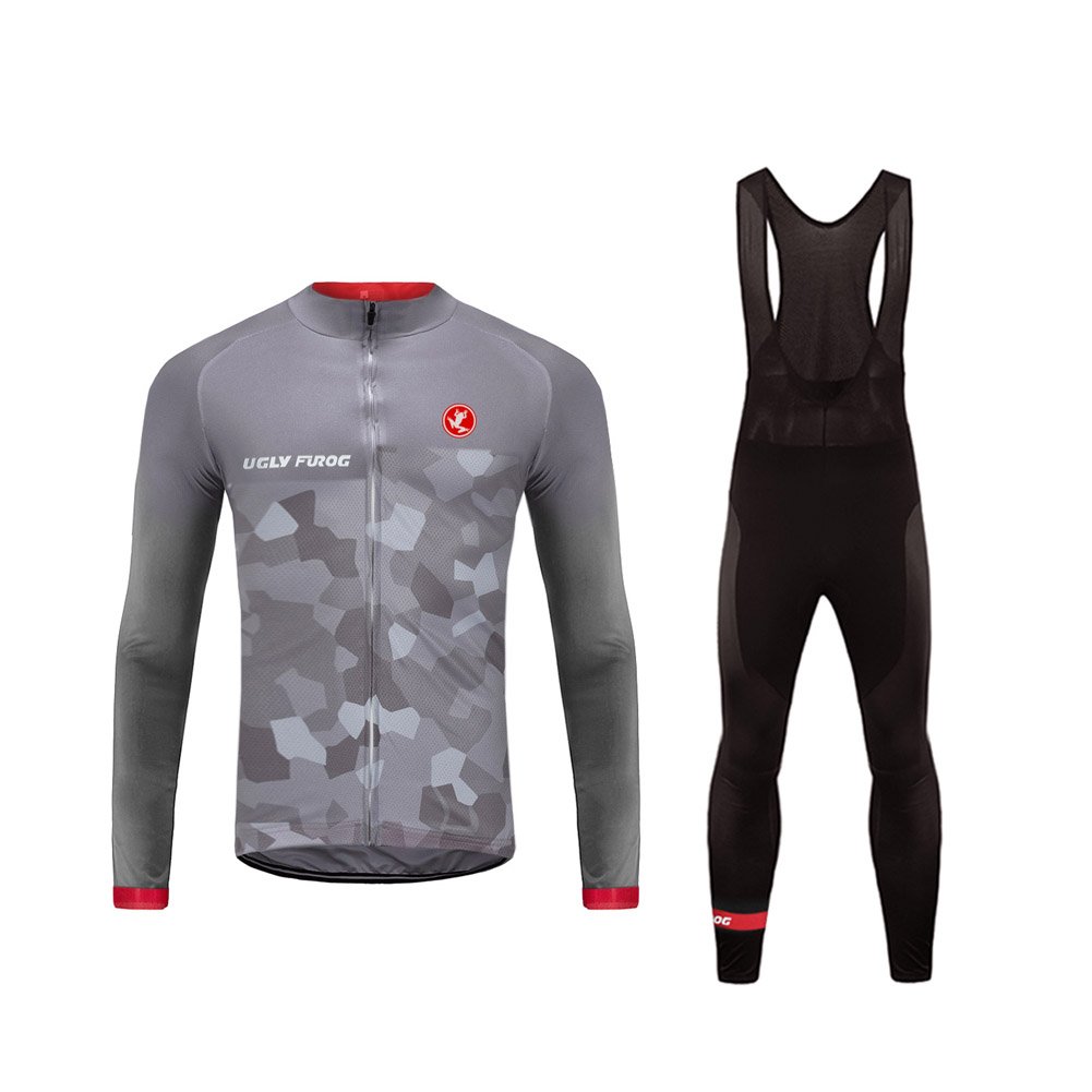 06 X Large B 17春 秋メンズ長袖サイクリングジャージロードバイクclothing Size 06 B074sj66qq Cxhb14 X Large B Size Uglyfrog サイクルジャージ 素晴らしい外見