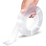 EZlifego Double Sided Tape Heavy Duty(16.5FT/5M),Multipurpose Wall Tape Adhesive Strips Removable Mounting Tape,Washable Stro