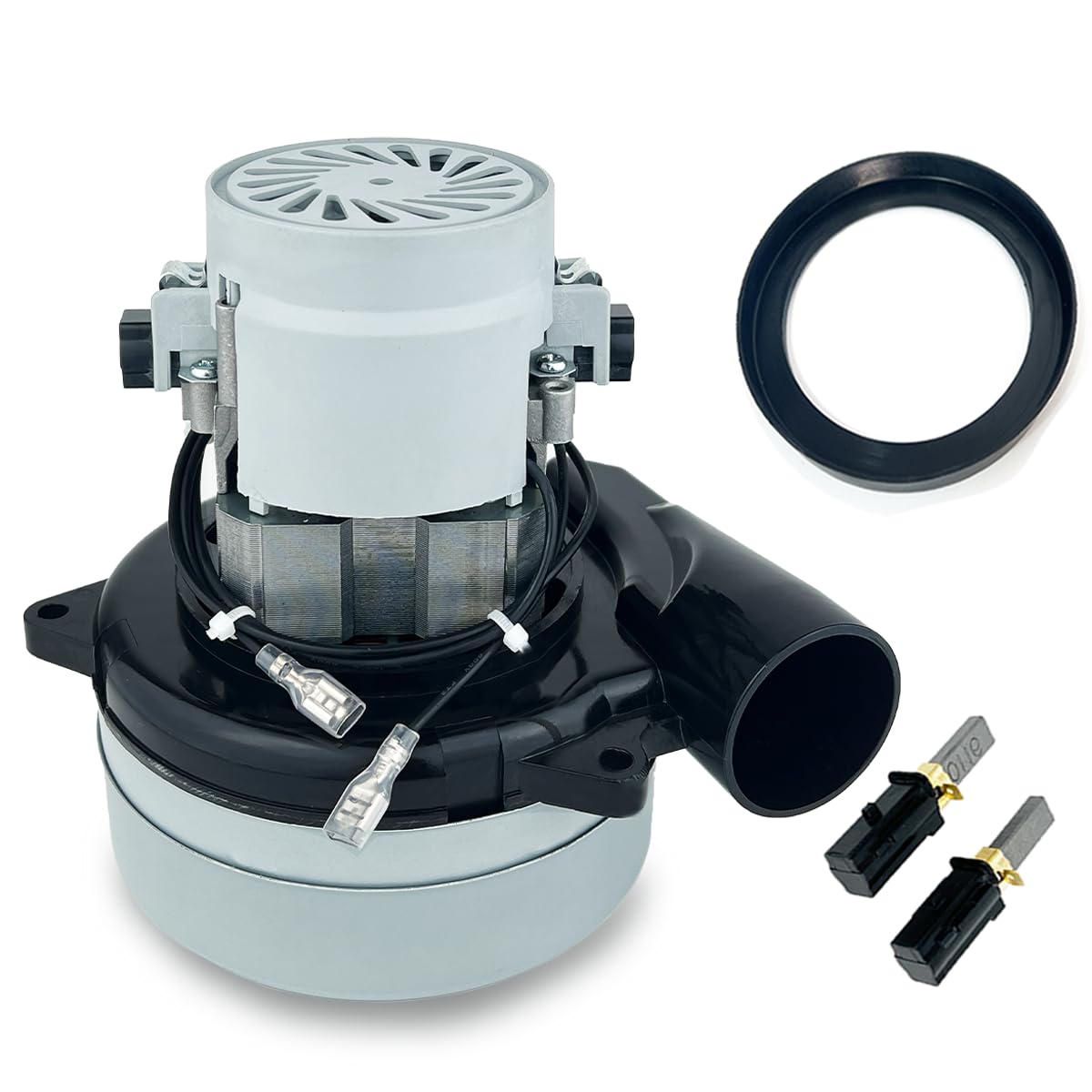 Photo 1 of 116392-00/01 Central Vacuum Motor, 120V/ 2 Stage/1100w/97CFM/5.7 Inch, Replacement for ametek Lamb,for Central Vacuum Systems, Industrial Cleaning Equipment Only