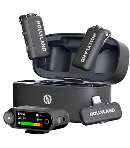 Amazon.com: Hollyland LARK M2S Wireless Lavalier Microphone Combo