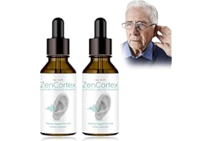 YEGE Zencortex Cortex Ear Drops, Zencortex Drops,Zen Cortex Liquid Drops,Helps with Eardrum Health, Promotes Auditory Clarity,1 Bottle for 30 Days(2 Pack)