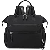 LORADI Large Diaper Bag Tote, 14 Pockets Stylish Baby Bag with Stroller Clips and 3 Insulated Pockets, Baby Shower Essentials