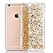 iPhone 6s Case, iPhone 6s Screen Protector, Cute Glitter Sparkly Cover with Foil Elements Slim Soft Flexible TPU Protective Design Thin for Apple iPhone 6s 4.7 inch (Gold)