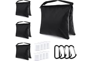 ABCCANOPY Sandbag Photography Weight Bags for Video Stand,4 Packs (Black)