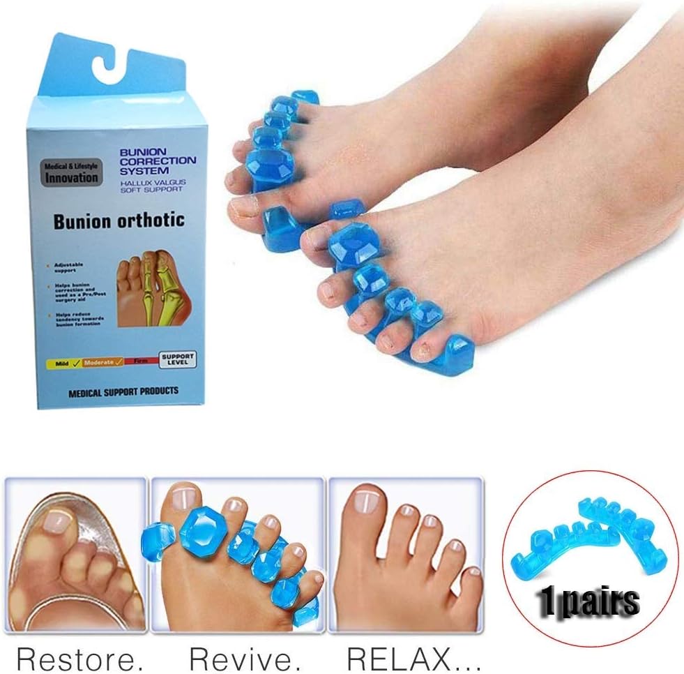 N /A QJYNS Gel Toe Stretcher, Toe Separator for Fighting Bunions Hammer
