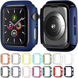 Hontao Hard Matte Case Buit in Thin Protective Cover Compatible Apple Watch 38mm iWatch Series 3 2 1 (Midnight Blue 38mm)
