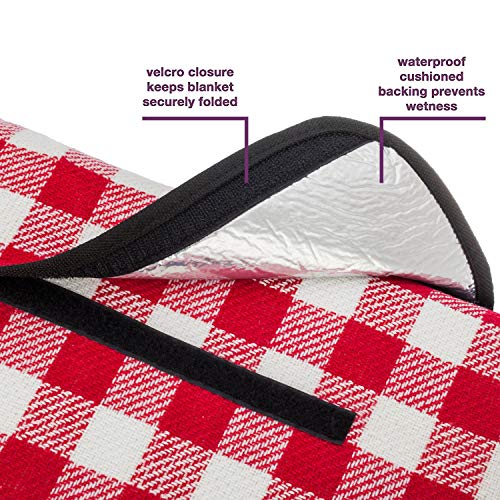 FYL Extra Large Proof Beach Picnic & Outdoor Blanket with Waterproof Backing-80 90"