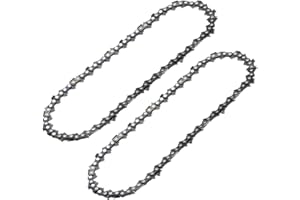 YHOPARTS 2-Pack 8 Inch Polesaw Chain Replacement for Greenworks 20102 (A), 20302, 20352, 20642, 20672, PS40B00 (3/8" LP Pitch 0.050'' Gauge 33 Drive Links)