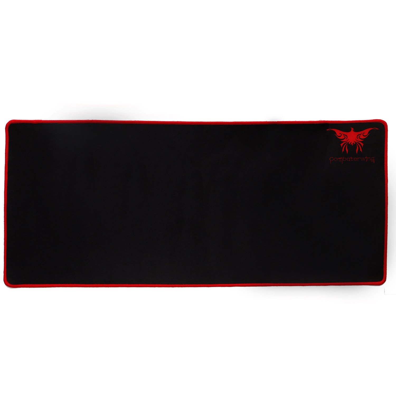 Combaterwing Tapis de souris Gaming, Tapis de souris sans fil d\'ordinateur Tapis de caoutchouc imperméable antidérapant, 700 * 300 * 2mm Grande taille - Noir
