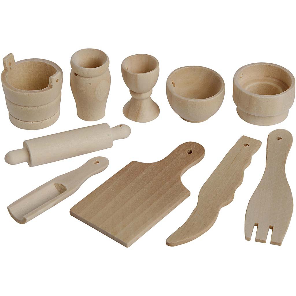 Kitchen Tools, L: 40-60 mm, birch, 50asstd
