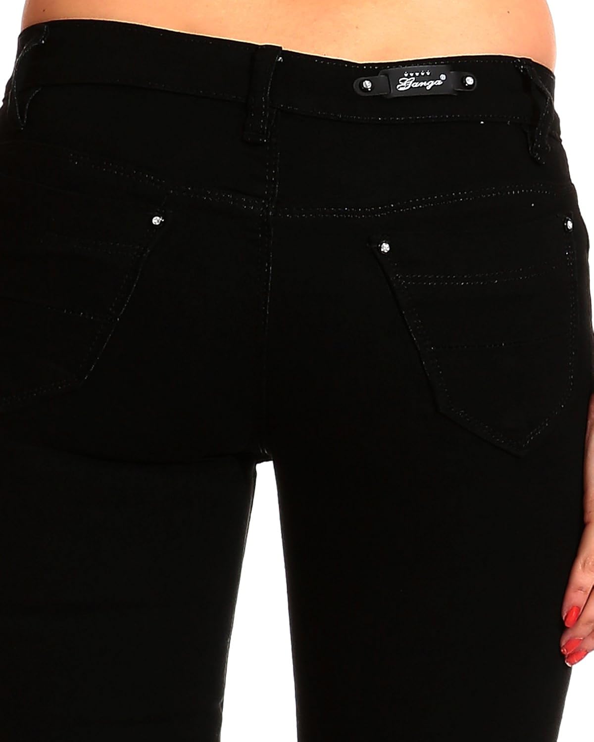 ganga women's slim fit capris