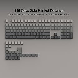 ONROCL Side Print Keycaps - PBT Keycaps,Double