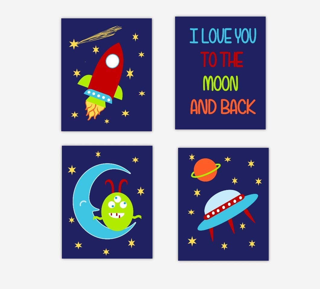 moon themed baby nursery