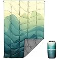 Outdoor Puffy Camping Blanket, Lightweight Down Alternative Puffy Printed Camping Large Ultra Warm Hammock Top Quilt Waterpro