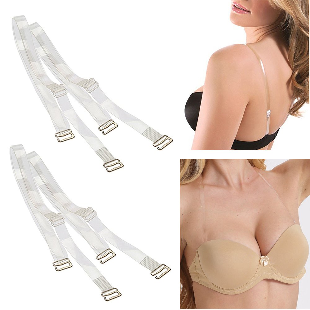 Womens Bra Strap Clips NonSlip Low Back Converter Straps for Backless