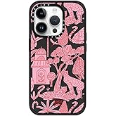 CASETiFY Impact Case for iPhone 15 Pro [4X Military Grade Drop Tested / 8.2ft Drop Protection/Compatible with Magsafe] - Animal Prints - Cheetah Paradise Pink - Matte Black