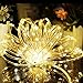 Lalapao Christmas Rope Lights 120 LED Battery Operated Fairy String Lights Waterproof Outdoor lights decorations Timer Decor for Indoor Garden Patio Lawn Holiday Bedroom Wedding Party (Warm White)