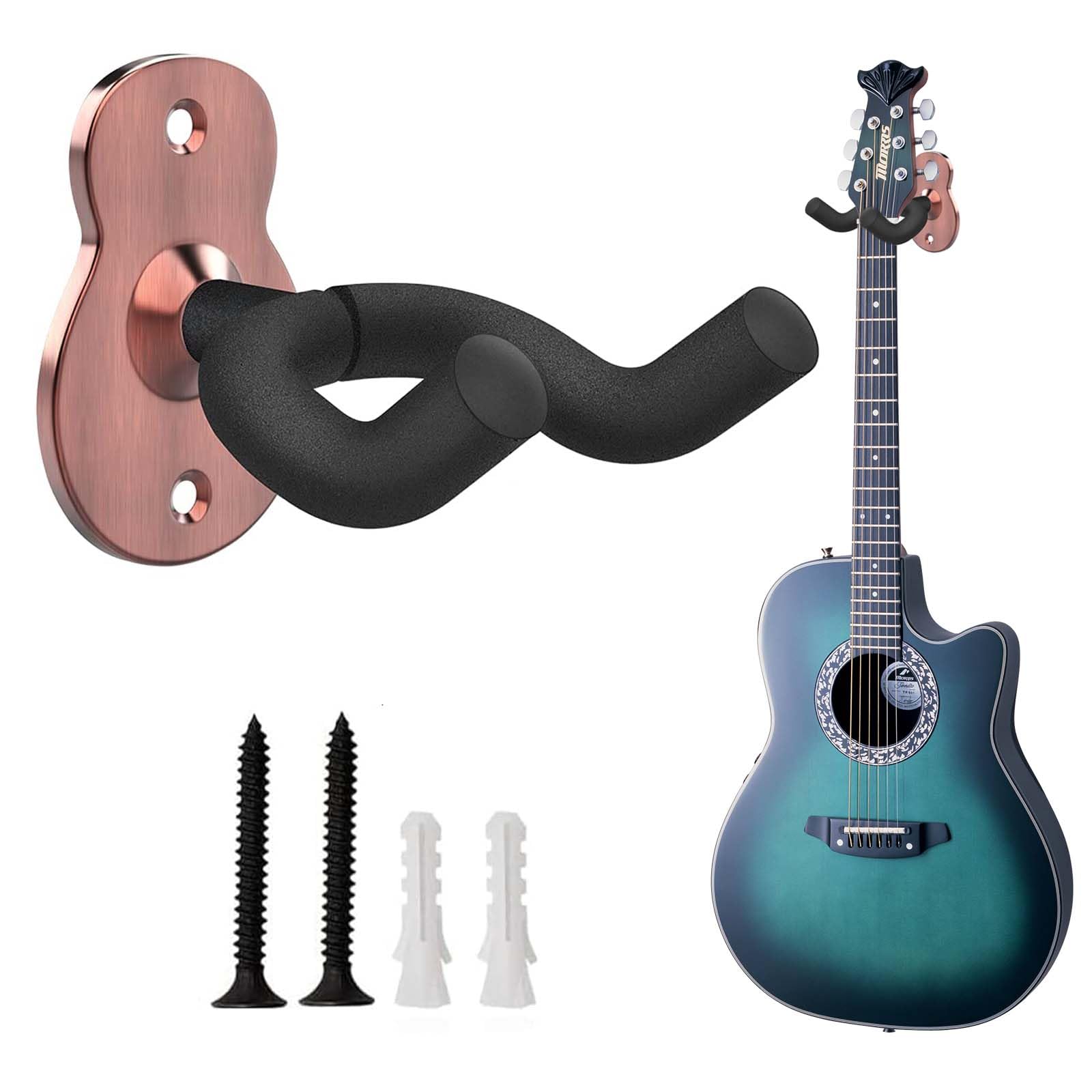 MetalNuts 1Pack Acoustic-Guitar-Display Bracket-Guitar Wall Mount - Universal Guitar Accessories, Guitar Hanger Wall Mount