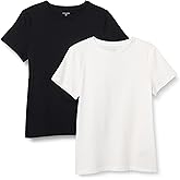 Amazon Essentials Women's Regular Fit 100% Cotton Crewneck Short Sleeve T-Shirt