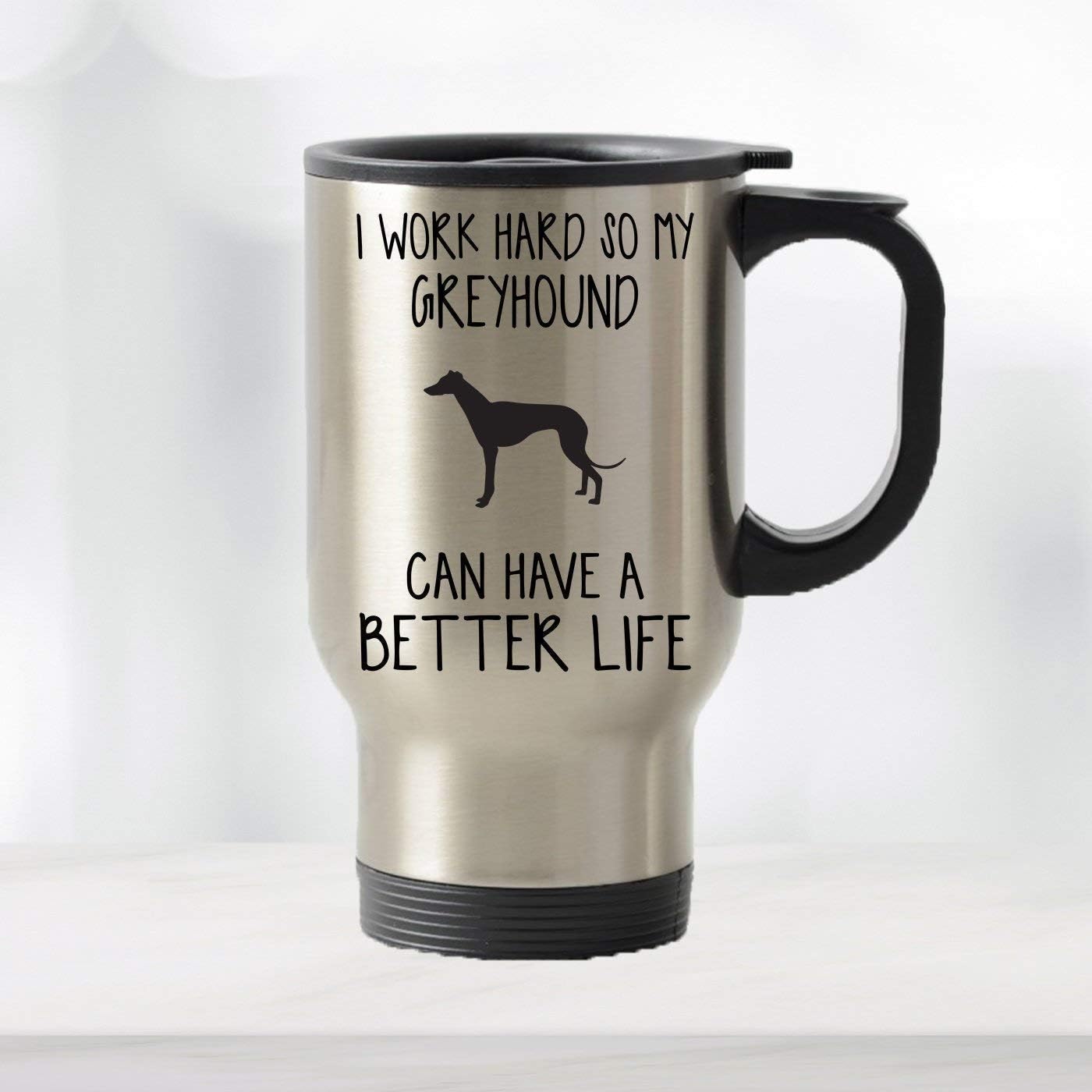 Coffee Mug 11OZ Greyhound Travel Mug, Greyhound Gifts, Dog Mug, Coffee