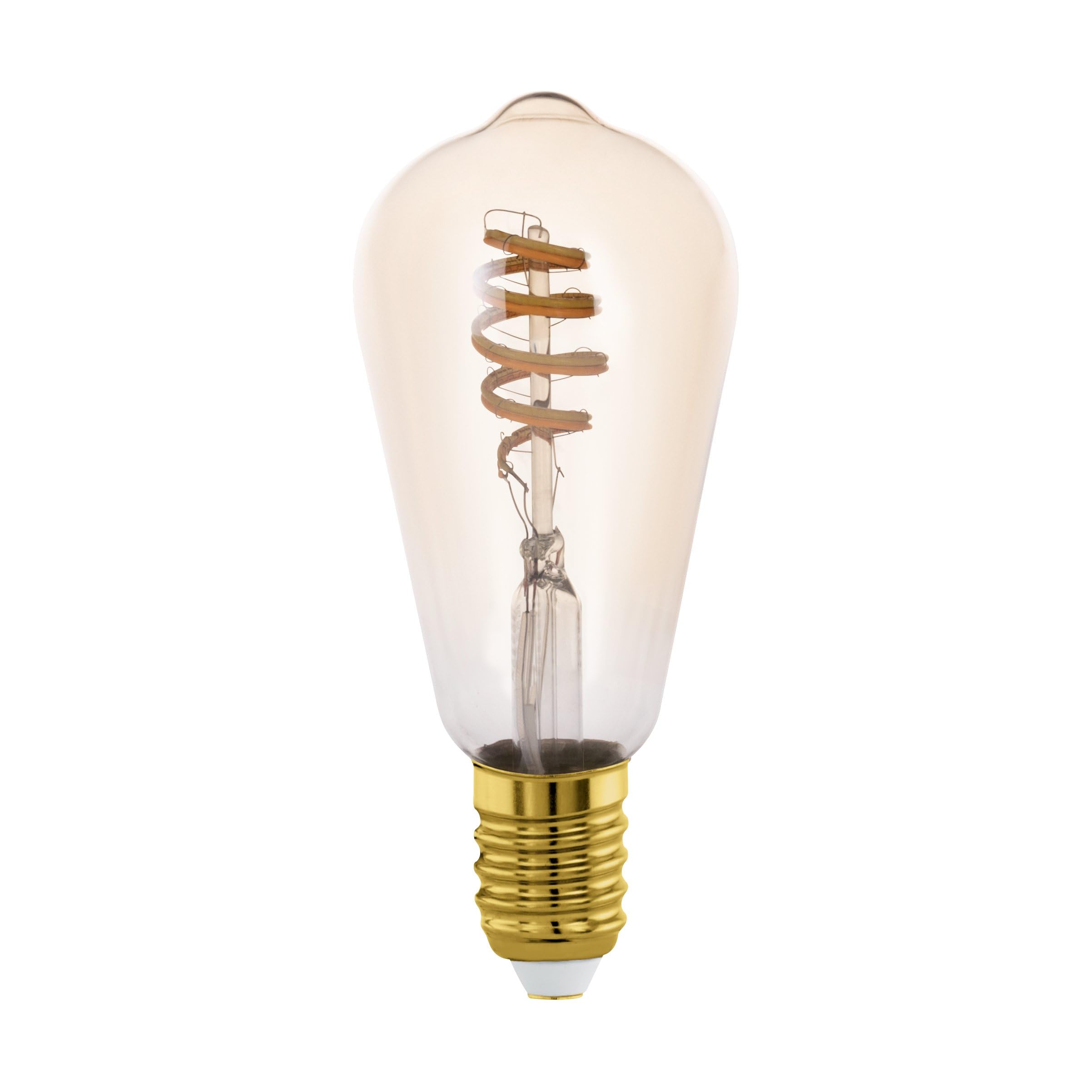 Eglo Connect.z Smart Home E27 LED Filament Light Bulb, ST64, ZigBee, app and Voice Control, dimmable, White tunable Light (Warm – Cool White), 360 Lumen, 5 watt, Vintage Lightbulb Amber