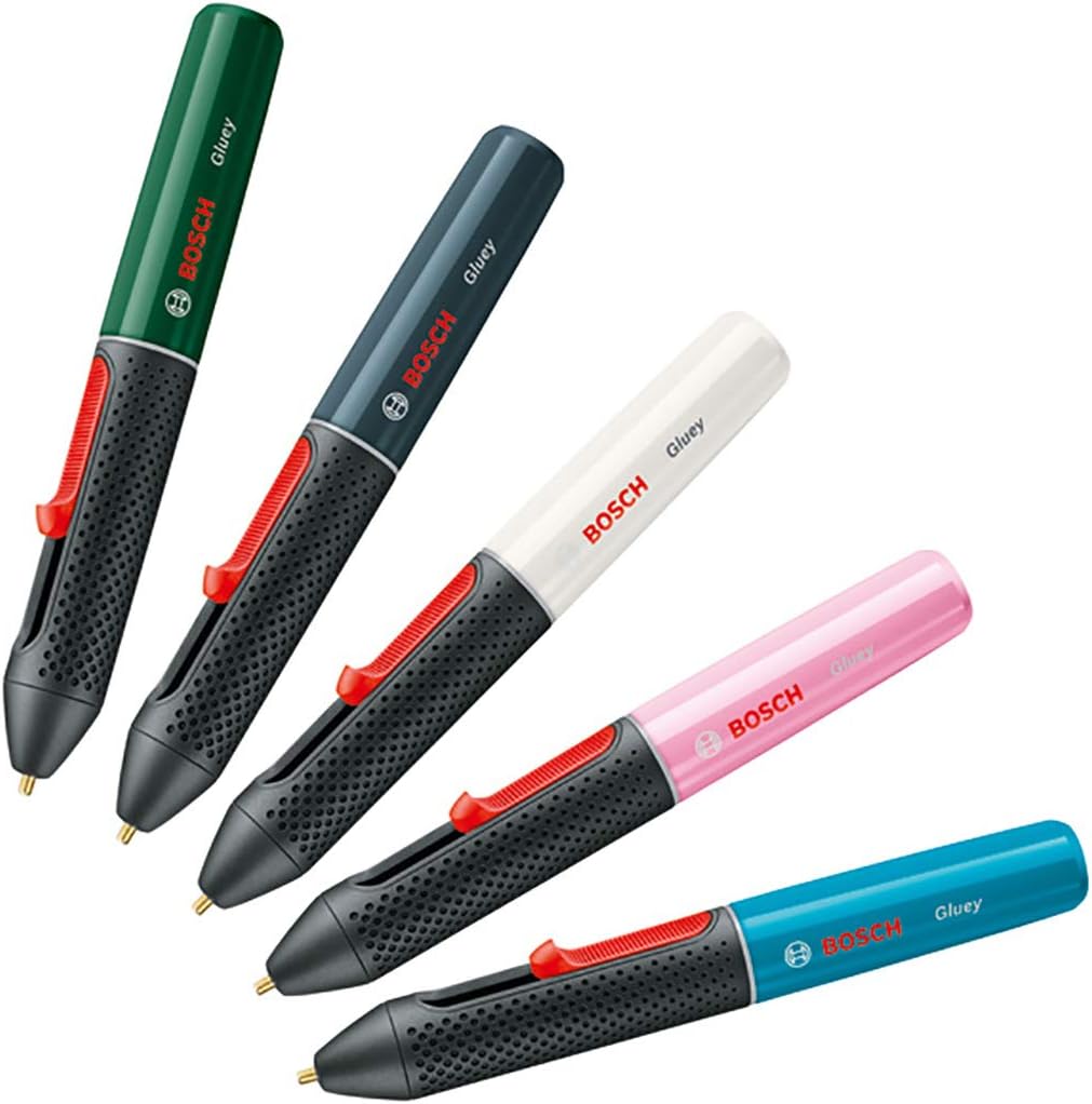 Bosch Gluey Cordless Hot Glue Pen, Marshmallow (with 20 Glue Sticks, White, in a Box), Green - Image 3