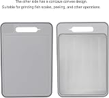 ZPSHYD Defrosting Tray 4-in-1 Double-Sided Chopping Board 14.4x9.8in Grey view 9