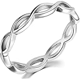 Jude Jewelers Stainless Steel Braided Knotted Waved Stackable Wedding Band Promise Statement Ring
