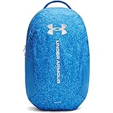 Under Armour Unisex Hustle 6.0 Backpack, (402) Blue Atlantis/Blue Atlantis/Metallic Silver, One Size Fits Most