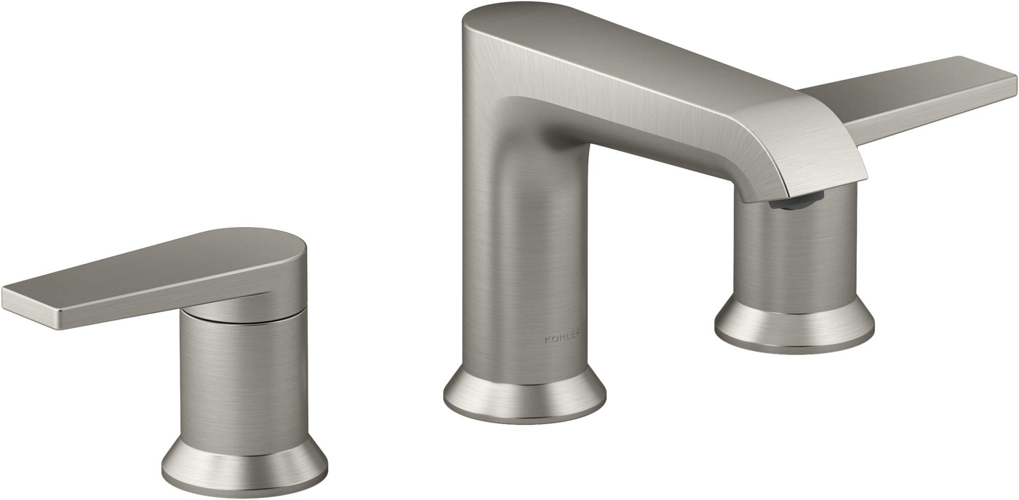 Kohler 97093-4-BN Hint® Widespread Bathroom Sink Faucet, 1.2 gpm, Vibrant Brushed Nickel