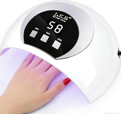 LKE 54W UV LED Nail Lamp 3 Timer Auto Sensor LCD USB Gel Polish Dryer