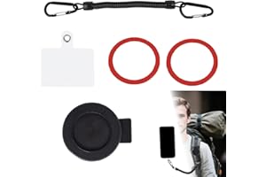 Magnetic Belt Clip for Phone, Backpack Strap Magnet Mount Phone Belt Holder with Safety Strap for Climbing Running Traveling 