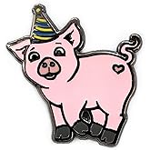 Kolorspun Party Pig Enamel Lapel Pin