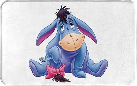 Amazon キャラクター イーヨー ロバ 1 人気 ファッション カーペット 滑り止め 吸水速乾 抗菌防臭 心地良いさらフワ触感 フロアマット 四季通用 床敷 耐久性 汚れに強い 毛が抜けない 色褪せない ドアマット キッチンラグ 50cm 80cm ラグ カーペット オンライン通販