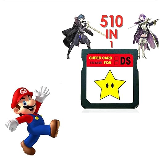 510 In 1 DS Game Cartridge Card, Game Card Pack Super