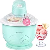 Secura Ice Cream Maker, DIY Visualization Electric for Gelato &amp; Sorbet 1QT