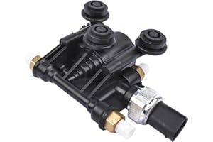 GELUOXI Air Suspension Valve Control Unit RVH000046 Replacement for Land Rover LR3 2005-2009 LR4 2010-2013 Range Rover Sport 2006-2013 RVH500070 Air Suspension Valve Block