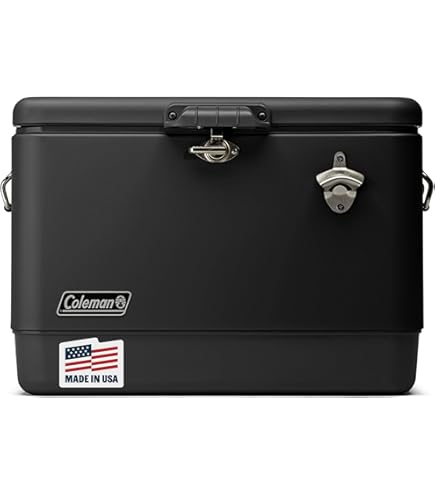 Coleman 120周年 54QT STEEL BELTED COOLER Amazon.com : Coleman Vintage 54qt Steel Belted Cooler, Keeps Ice