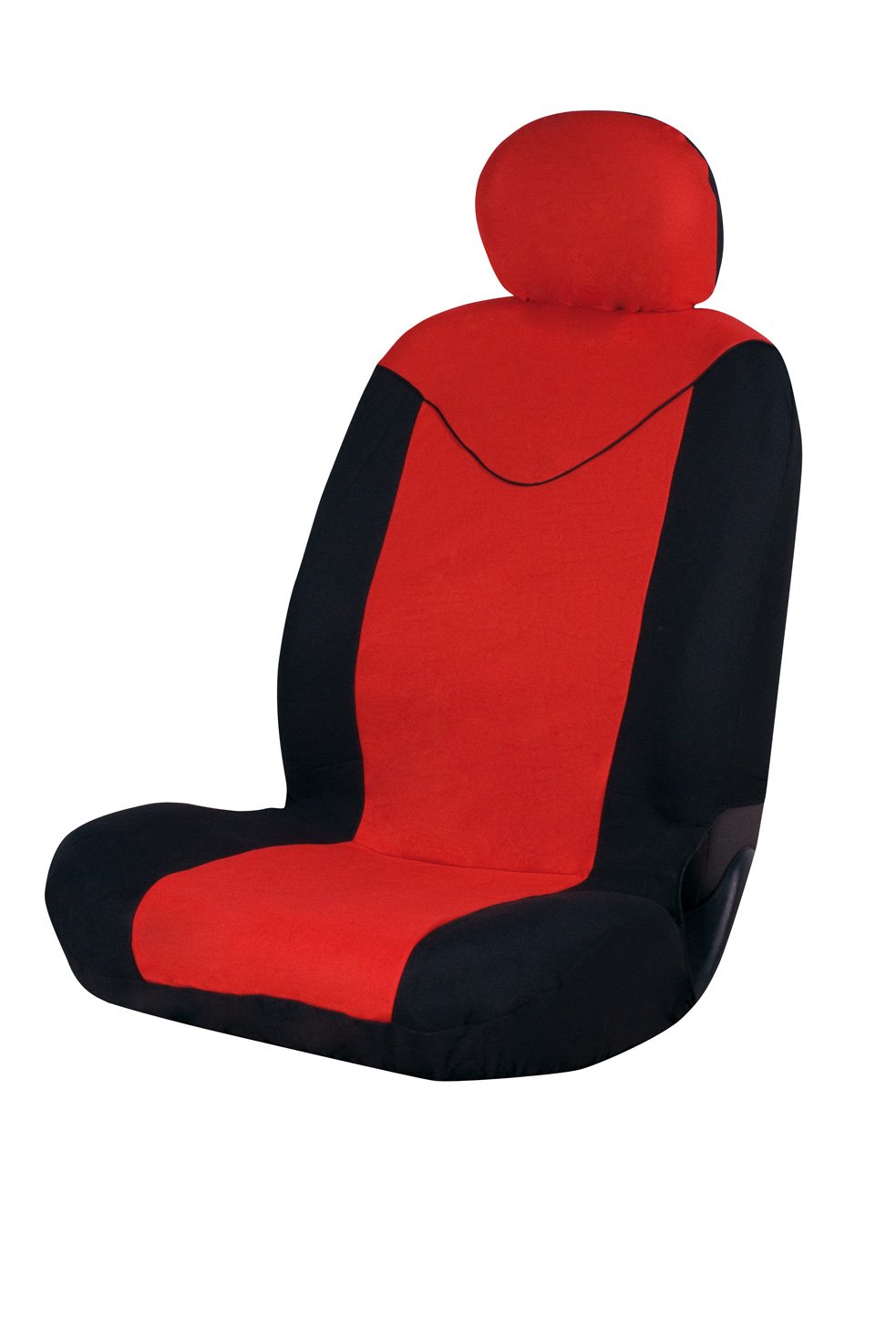 Sumex FUND95R Unicorn Universal Single Front Seat Cover Set - Black/ Red