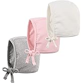 Bamery Infant Baby Bonnet 0-6 Months Newborn Boy Beanie Hat Soft Cotton Baby Girl Turbans Set Single Layer for Spring