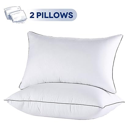 Lavisun 2 Pack Bed Pillows For Sleeping Hypoallergenic Pillow For